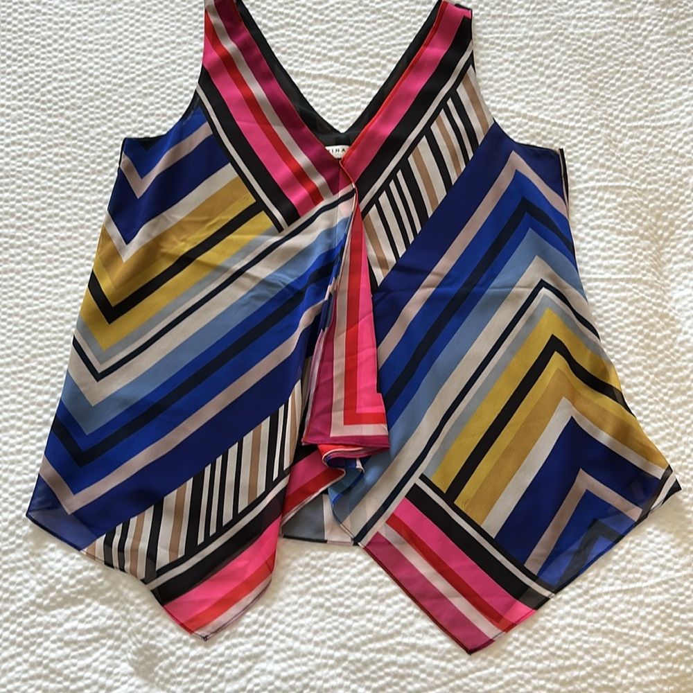 Trina Turk Colorful Geometric Top S
